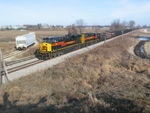 Coal train at the Wilton overpass, Dec. 10, 2010.