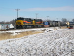 Turn blasts by the new Norfolk Iron and Metal switch on the west side of Durant.