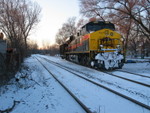 503 sits on the Evans Yard lead at Blue Island, Dec. 11, 2009.