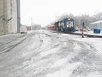 West train at Walcott, Cenpeco switch, Dec. 13, 2007.