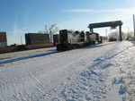 Looking east at the ramp.