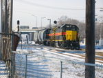 BISW crew makes a backup move through the plant at Vermont St.