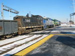 CRL is passing the Metra platform at 95th St.