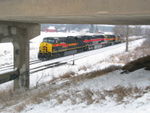 EB at the Wilton overpass, Dec. 29, 2010.