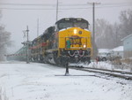 East train leaves Iowa City.
