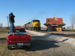 Erik "Gets the Shot" as the train leaves W.L.