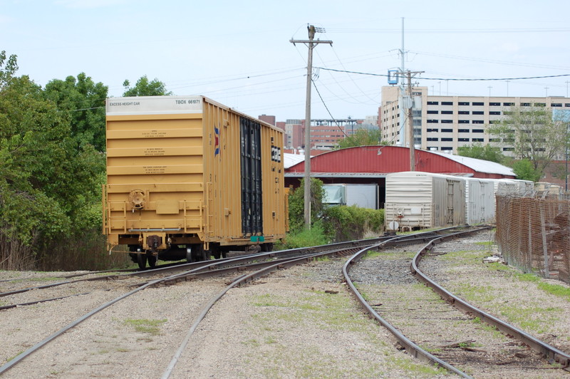 TBOX car spotted on the lead to Merchants Distributing