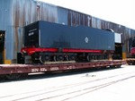 Loaded on flat cars at Port of Houston, TX