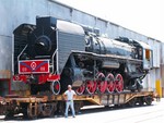 Loaded on flat cars at Port of Houston, TX