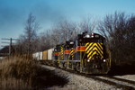 IAIS 431 with RIPE-21 @ 1050E near Geneseo, IL.  December 21, 2001.