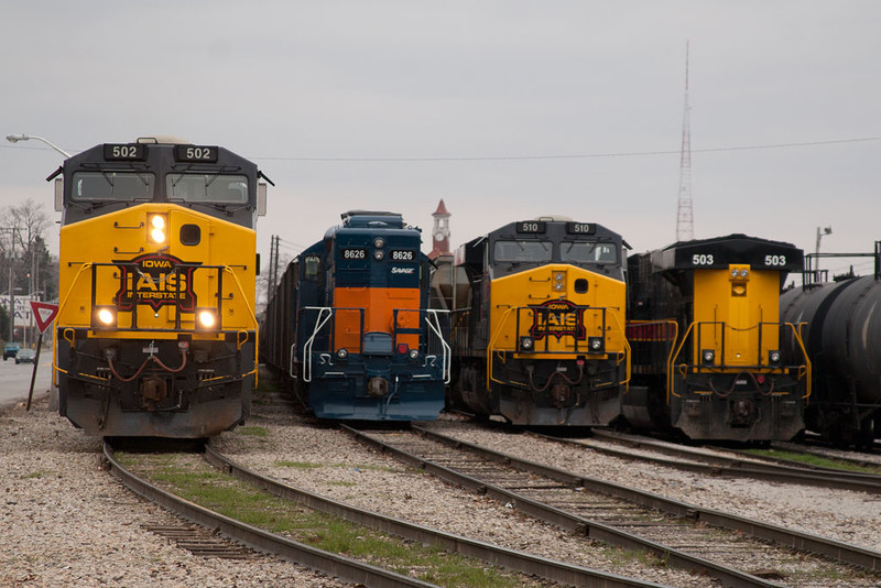 CBBI-31 (502), SVGX 8626, IAIS 510, & IAIS 503 @ Rock Island, IL.  April 1, 2011.