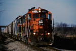 IAIS 466 with RIPE-04 @ IL-40 east of Sheffield, IL.  January 4, 2002.