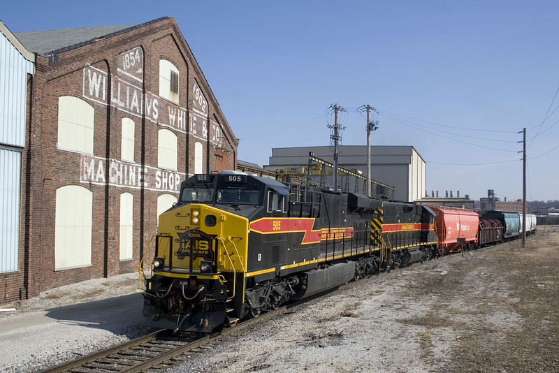 IAIS 505 with BICB-24 @ 6th St; Moline, IL.  February 25, 2009.