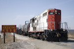 ICE 114 with B73-06 @ Rock Island, IL.  March 6, 2009.