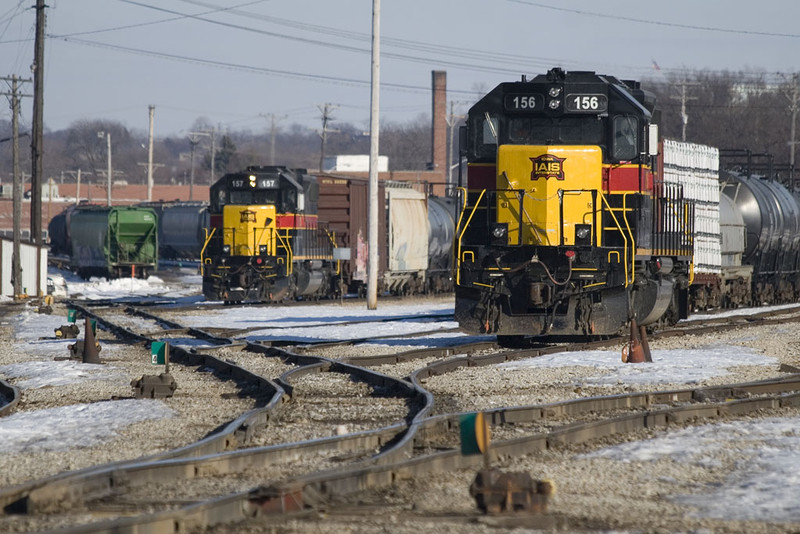 IAIS 156 & IAIS 157 @ Rock Island, IL.  February 28, 2010.