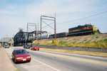 IAIS 400 with RISW-11 @ Government Bridge; Rock Island, IL.  September 11, 2003.