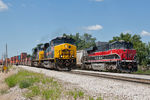 CBBI-10 (509) alongside IAIS 513 at Rock Island, IL.  August 11, 2011.