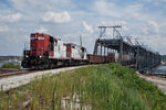 CP's B73 job @ Government Bridge; Davenport, IA.  July 26, 2012