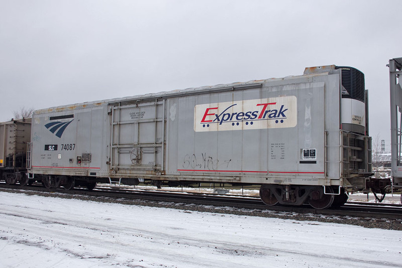 SLC 74087 on BICB-27 @ 44th St; Rock Island, IL.  December 28, 2012