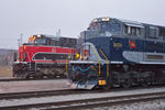 NS 1070 meets IAIS 513 @ Silvis, IL.  December 15, 2014