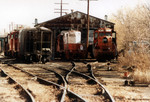 Late October 1984 finds several ex-ICG GP's at the Iowa City engine house.