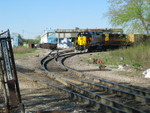 BISW pulling out of Evans yard, April 26, 2006.