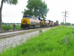 WB coal train is clearing up at the N. Star crossover, June 3, 2010.
