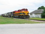 WB KCS train at Atalissa, Aug. 28, 2011.