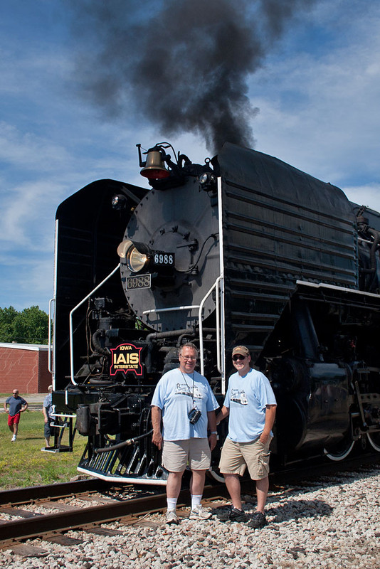 My dad & I with IAIS 6988.  Durant, IA.