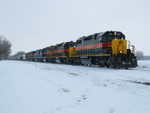 With their power and train all together, the CR job crew is ready to leave N. Star, Feb. 17, 2008.