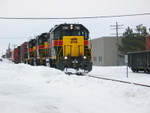 West train at Durant, Feb. 21, 2008.