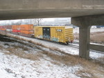 A Railbox carries the caboose.