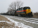 Wilton local parked at the east end of N. Star siding, Feb. 27, 2007.