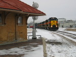 West train at West Lib.  Feb. 27, 2007.