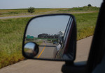 Almost an over-under!  I'm heading east on I-280 as the excursion heads over the interstate in northwest Davenport, IA.