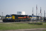 IC&E's MKCSP cut off the train and brought IAIS 507 into the roundhouse area to be turned.  When delivered to the IAIS, the 507 and 509 will be back-to-back.  Nahant Yard; Davenport, IA.  26-Sept-2008.