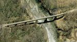 Bing Maps view of the East Nishnabotna River bridge.