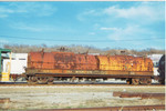 IAIS 12000 on the BNSF in Council Bluffs, IA, during April 1998