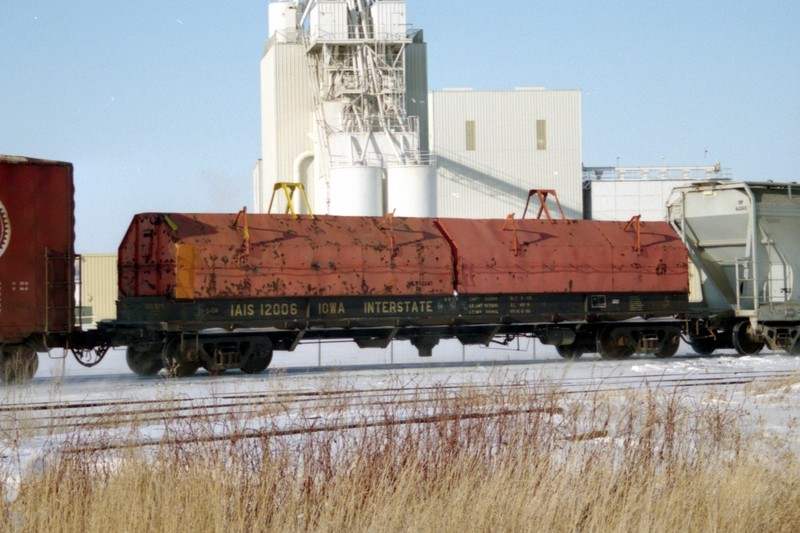 IAIS 12006 westbound at Altoona, IA, during Feb 1994.
