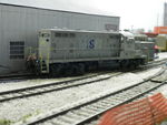 Rear engineer's side view as hostler moves 495 west to the turntable switch.