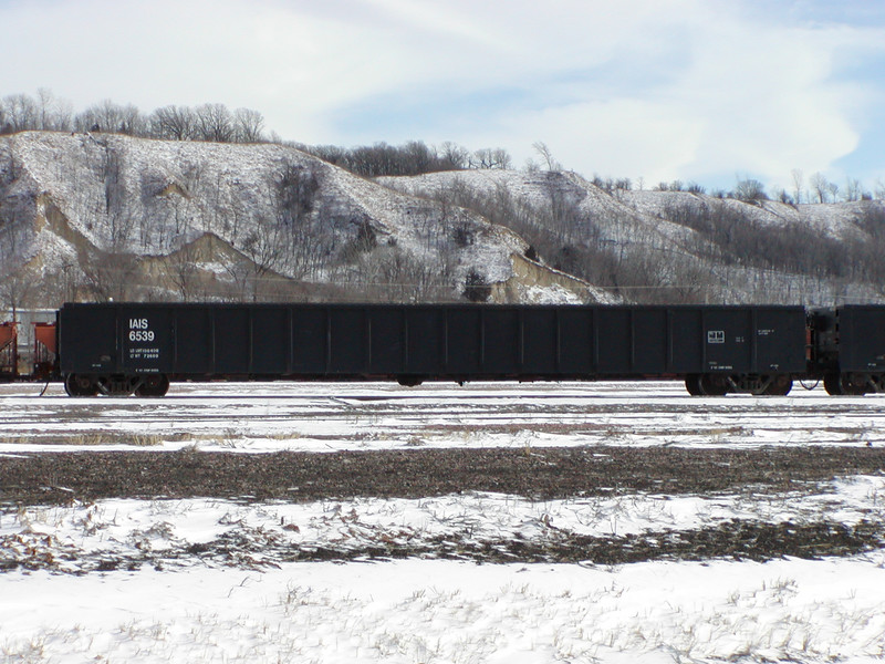 IAIS 6539 at Council Bluffs, IA, on BNSF - 4-Feb-2003