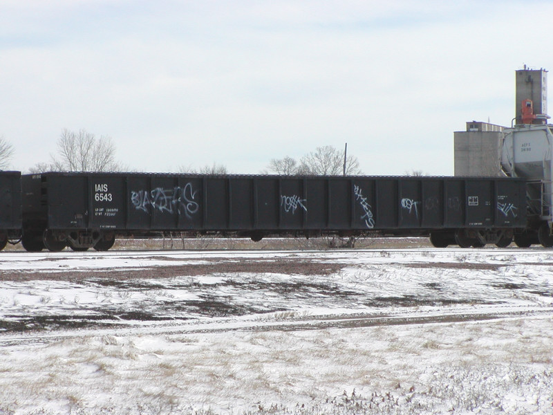 IAIS 6543 at Council Bluffs, IA, on BNSF - 4-Feb-2003