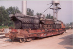 IAIS 9050 with three EMD 567 blocks at Council Bluffs, IA, on 26-Jul-2000