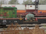 IAIS 9075 at Council Bluffs, IA, on 9-Sep-2003 with a generator for IAIS 602