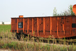 Engineer's rear side of plow, IAIS 9511 at Newton, IA, on 20-Aug-2004