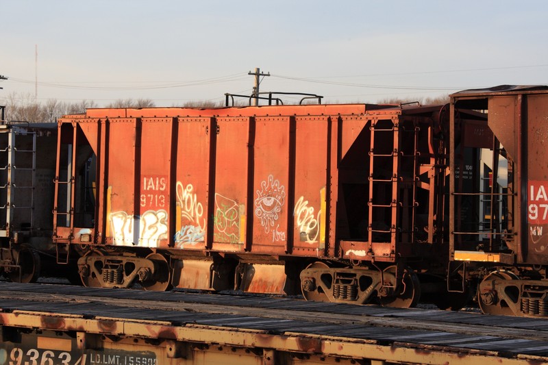 IAIS 9713 in the Rock Island, IL, yard on 29 Nov 2013