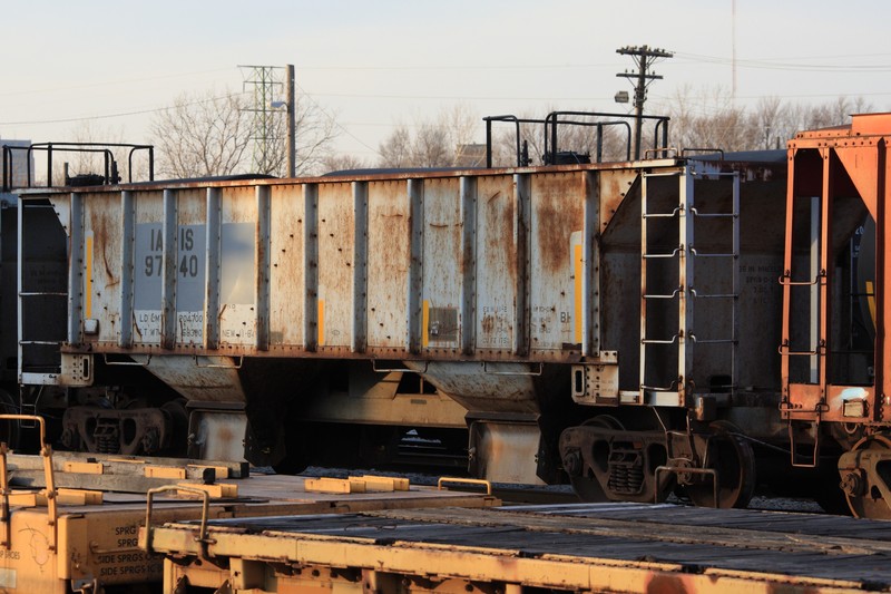 IAIS 9740 in the Rock Island, IL, yard on 29 Nov 2013