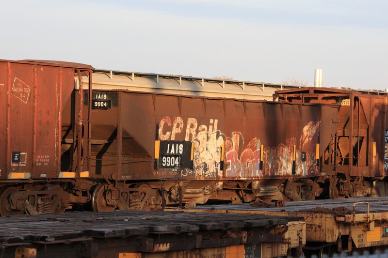 IAIS 9904 in the Rock Island, IL, yard on 29 Nov 2013