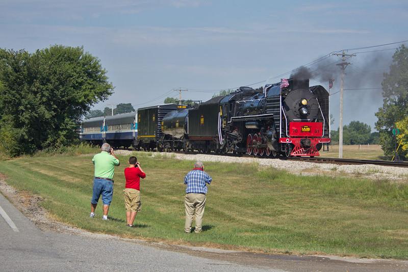 0930 WB Excursion @ ESS Atkinson, IL.  John Dziobko at right.
