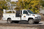 GMC C4500 used by the car department.  Rock Island, IL. October 27, 2011.